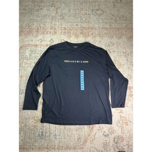 Hang Ten Men's Charcoal Gray UPF 50+ Sun Surf Tee Long Sleeve Shirt 3XL